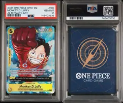 PSA 10 Monkey.D.Luffy Alternate Art OP07-109 500 Years in the Future One Piece - Image 3