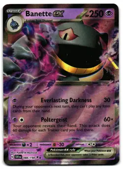 Banette ex 088/198 - Scarlet & Violet Double Rare Pokemon TCG - M/LP Card - Image 1