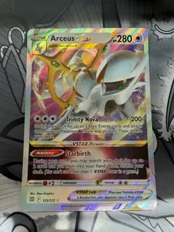 JUMBO Arceus VSTAR 123/172 Brilliant Stars Pokemon Card - Image 1