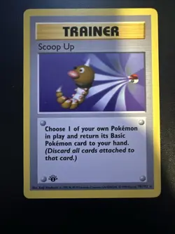 Pokemon TCG Scoop Up Trainer Base Set, 1st Edition Card 78/102 - Image 1