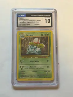 Pokemon TCG Classic Collection Ivysaur Holo Card 002/034 CGC 10 Gem Mint - Image 1