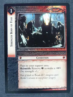 Strength Born of Fear 1 C 278 - LotrR Cards #3EU - Image 1