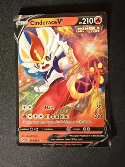 CINDERACE V 044/264 FUSION STRIKE ENGLISH POKEMON CARD TCG - Image 1