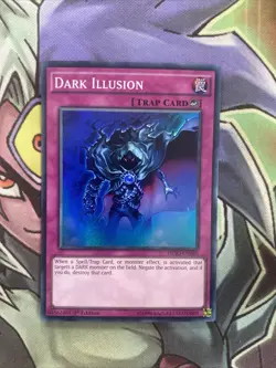 DESO-EN060 Dark Illusion Super Rare 1st Edition NM Yugioh Card - Image 1