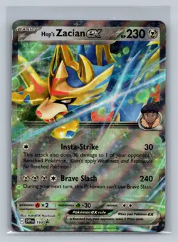 Hop's Zacian ex Double Rare SV: Scarlet & Violet Promo Cards SVP193 NM - Image 1