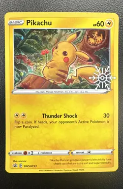 Pikachu - (Holiday Calendar) SWSH153 SWSH: Sword & Shield Promo Cards Holo - Image 1