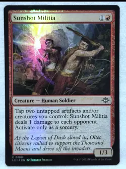 Sunshot Militia 168 The Lost Caverns of Ixalan Foil Magic The Gathering - Image 1