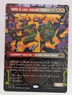 Raph & Leo, Sibling Rivals (Showcase) (249) Teenage Mutant Ninja Turtles Mtg NM - Image 1