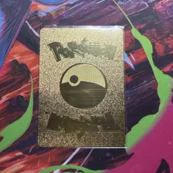 Pokemon Pikachu Mega Rayquaza 780hp Gold Foil Fan Art Card - Image 2