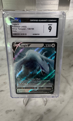 Pokemon TCG Lugia V Silver Tempest Ultra Rare Holo CGC 9 Card 138/195 - Image 1