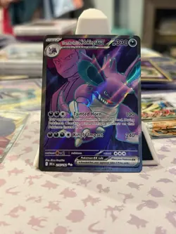Team Rocket's Nidoking ex Full Art 216/182 - Destined Rivals Pokemon NM - Image 1