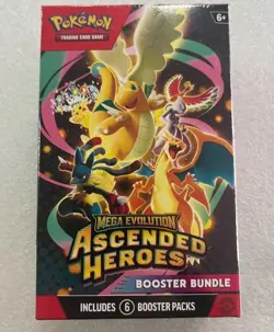 Pokemon TCG Mega Evolution Ascended Heroes Booster Bundle x4 - Image 1