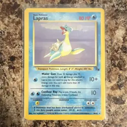 The Pokemon Company Pokemon TCG Lapras 10/62 Fossil Holo Rare Unlimited HP80 EN - Image 1
