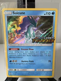 Pokemon TCG Suicune SM149 Holo Black Star Promo Lost Thunder - LP 2018 - Image 1