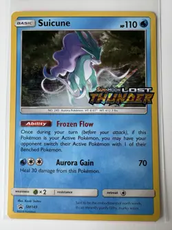 Pokemon TCG Suicune SM149 Holo Black Star Promo Lost Thunder - LP 2018 - Image 2