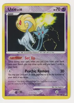 Uxie 43/146 Legends Awakened Reverse Holo Rare LP Pokemon TCG LP - Image 1