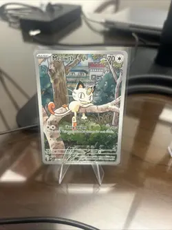 Meowth Illustration Rare 106/094 Pokemon Phantasmal Flames English - Image 1