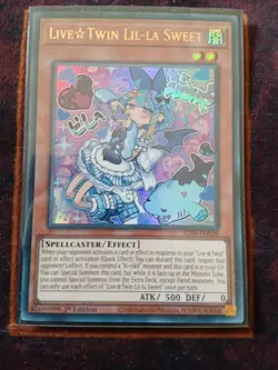 Yugioh ALIN-EN028 Live☆Twin Lil-la Sweet Ultra Rare 1st Ed - Image 1