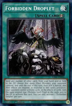 Forbidden Droplet - RA01-EN064 - Secret Rare - 1st Edition - YuGiOh - Image 1