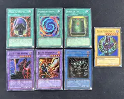 Yu-Gi-Oh! Vintage Super Rare Holo Lot of 7 - LOB Flame Swordsman, Poly, MP/HP - Image 2