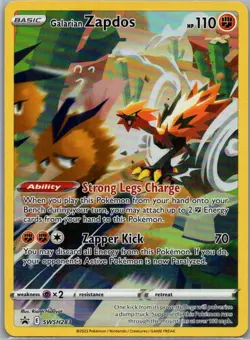 Galarian Zapdos Promo SWSH: Sword & Shield Promo Cards SWSH283 NM - Image 1