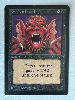 Magic the Gathering MTG Beta Howl From Beyond NM- (Beta Bob) - Image 1