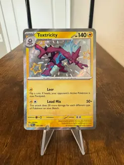 Toxtricity SV: Paldean Fates #141/091 Holo Baby Shiny Pokemon Card NM - Image 1