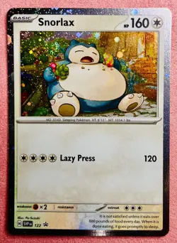 Snorlax SVP 122 Cosmos Holo | Scarlet & Violet Promo | Pokemon TCG Card | NM - Image 1
