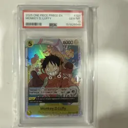 PSA 10 2025 One Piece Prb02-Premium Booster The Best- Vol.2 #109 Monkey D. Luffy - Image 2