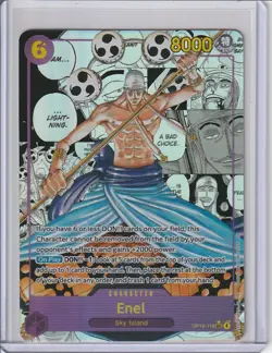 One Piece TCG | Enel Manga Alt Art OP15-118 Adventure On Kami's Island - Image 1