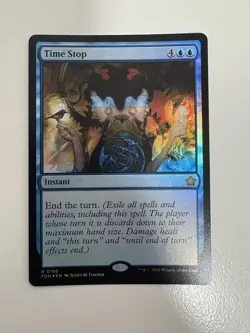 Time Stop Foil MTG Magic the Gathering Card NM Near Mint FDN - Image 1