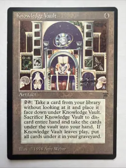 Knowledge Vault LP Legends Magic The Gathering MTG Vintage 1994 - Image 1