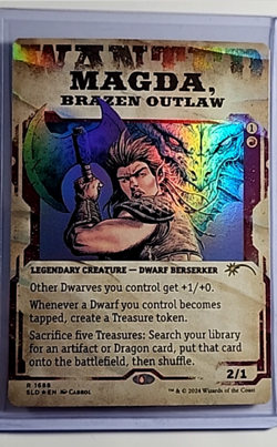 MTG Magic the Gathering SLD Secret Lair Poster Foil #1688 Magda Brazen Outlaw - Image 1