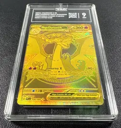 Pokemon Mega Charizard X ex Mega Hyper Rare Holo 130/094 TAG 9 MINT Phantasmal - Image 3
