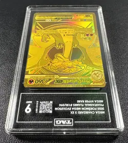 Pokemon Mega Charizard X ex Mega Hyper Rare Holo 130/094 TAG 9 MINT Phantasmal - Image 4