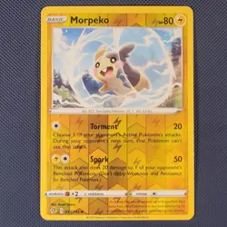Morpeko 073/192 - Rebel Clash - Uncommon Reverse Holo Pokemon Card - NM - Image 1