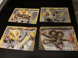 Nintendo Pokemon TCG 4-Card BREAK Lot: Chesnaught Raichu Marowak Noivern Holo - Image 1