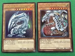 Yu-Gi-Oh! Blue-Eyes White Dragon LCKC-EN001 - 2 Card Lot - Legendary - Image 2
