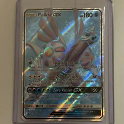 Pokemon Palkia GX Ultra Rare Full Art SM-Forbidden Light 119/131 Holo Card - Image 1