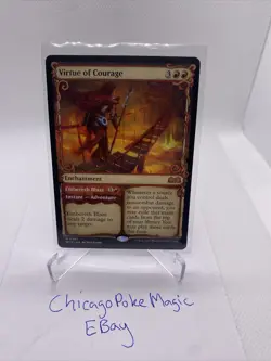 Virtue of Courage - Showcase - Wilds of Eldraine - WOE MTG - Image 1