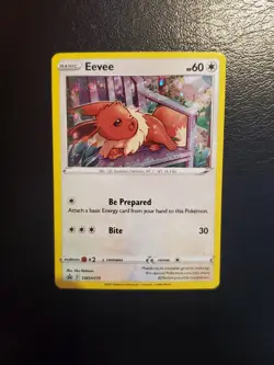 Eevee SWSH175 Black Star Promo Fusion Strike NM Pokemon Card - Image 1