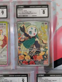 5 Card Pokemon Lot 5 Cgc 9 Slabs Eevee 174 Thundurus Pokemon Center Wailord Pins - Image 5