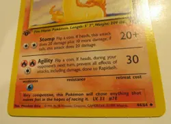 1st Edition Jungle Set Rapidash Pokemon Card 44/64 Uncom Ex/Nm Never Played WOTC - Image 3