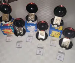 1999 Burger King Set Of 6 Pokemon 23k Gold Plated Cards W/Balls, COA and 3 Boxes - Image 1