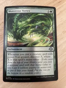 MTG Monstrous Vortex Modern Horizons 3 #0162 FOIL Uncommon MH3 NM/M - Image 1