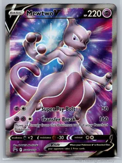 Mewtwo V Promo SWSH: Sword & Shield Promo Cards Holo SWSH229 NM - Image 1