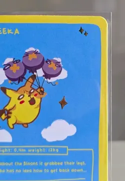 Balloon Peeka Pokedoodles 35/90 Shiny Holo Trading Card NM/M *See Photos Rare - Image 3