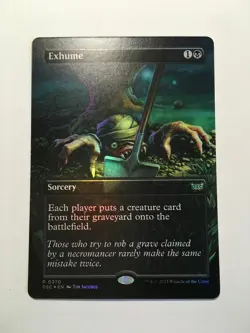 MtG Exhume (Borderless) - Duskmourn (Foil 370) - Image 1