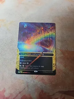 Cascading Cataracts Borderless FOIL Edge Of Eternities MTG NM - Image 1