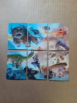 MTG Avatar The Black Sun Invasion Art Series Scene Set (6) - NM - Image 1